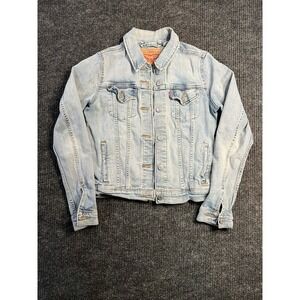 Levi's Denim Jacket Ex-boyfriend Trucker Jacket Women's Small Light Blue S40117